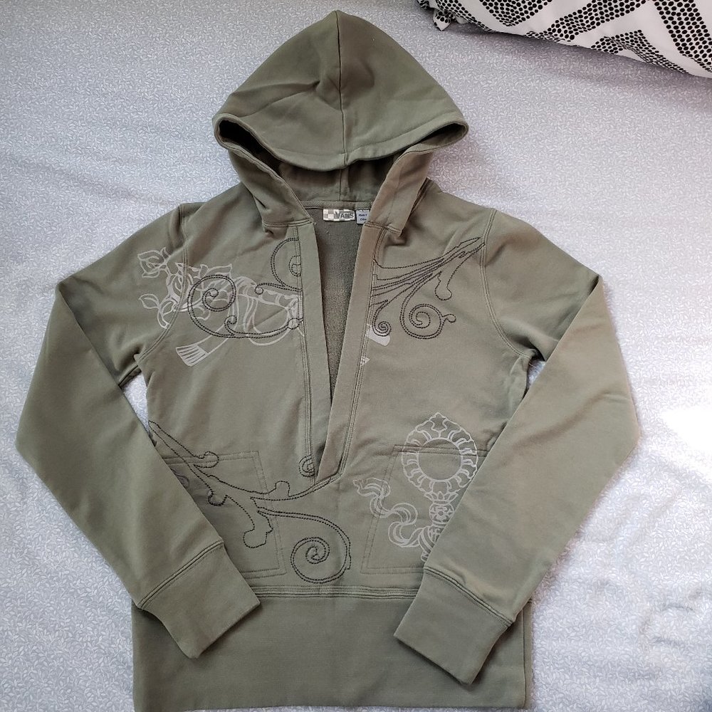 VANS V-neck Printed Hoodie